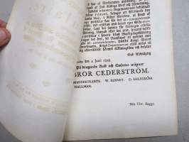 Kongl. Majestets... Circulaire Angående Ersättning till Manskapet... för slitningen af deras egna Släp-monderings persedlar -asetus / säädös, Stockholm, 1808