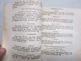 Kongl. Majestets... Circulaire angående tiden till förslagers och räkningars m.m. insändande till KOngliga Collegium -asetus / säädös, Stockholm, 1826