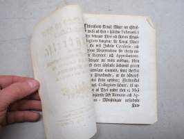 Kongl. Majestets... Kungörelse, Angående Approbations-Mönsringars uphörande hädanefter wid Cavalerie och Dragone Regementerne, Stockholm, 1786 -asetus / säädös