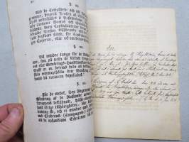 Kongl. Majestets... Instruction för de Generals-Personer, hwilka i nåder förordnas att förratta General-Mönstringar..., Stockholm, 1720 -asetus / määräys