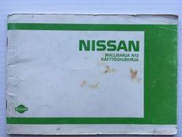 Käyttöohjekirja (Hansikaslokerokirja) - Nissan Mallisarja N12 -