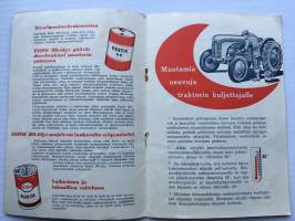 Traktorin huolto Esso voitelu- ja polttoaineilla + voitelutaulukko