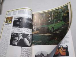 Autokuvalehti mr motor 1974 nr 3, Fiat 131 Mirafiori, Volkswagen Scirocco TS, Hurrican Sport HT, Morris Marina, Sunbeam 1600, Skokloster vanhat autot kokoontuminen