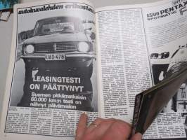 Autokuvalehti mr motor 1974 nr 3, Fiat 131 Mirafiori, Volkswagen Scirocco TS, Hurrican Sport HT, Morris Marina, Sunbeam 1600, Skokloster vanhat autot kokoontuminen