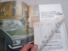 Autokuvalehti mr motor 1974 nr 3, Fiat 131 Mirafiori, Volkswagen Scirocco TS, Hurrican Sport HT, Morris Marina, Sunbeam 1600, Skokloster vanhat autot kokoontuminen