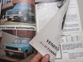 Autokuvalehti mr motor 1974 nr 3, Fiat 131 Mirafiori, Volkswagen Scirocco TS, Hurrican Sport HT, Morris Marina, Sunbeam 1600, Skokloster vanhat autot kokoontuminen