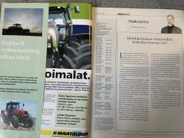 Koneviesti 2004 nr 4 - Valtra M150 Nelisylinterinen vahvemmasta päästä, Karko-vaihtolavavaunu sopii urakointiin ja maanviljelyyn, ym.