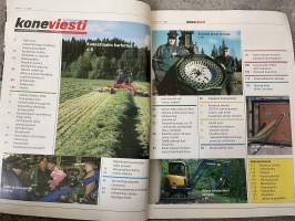 Koneviesti 2004 nr 16 - Kokeilussa JCB 4 CN Hiljainen ja valoisa, Jättipuiden turvallinen kaato, Farma, Kone-Forum ja Moottorikelkka 2004 Näyttelyuutuudet, ym.