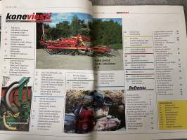 Koneviesti 2004 nr 17 - Robogas: Oma biovoimala pihan perälle?, Uutuuspuimurit esittelyssä Sampo 3045C, Claas Dominator 150 Hydro, Metrak Eko-aisaava katkokone, ym.