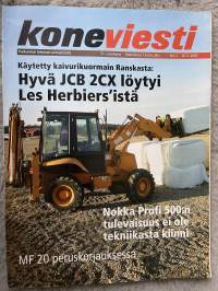 Koneviesti 2003 nr 7 - Käytetty kaivurikuormain Ranskasta: Hyvä JCB 2CX löytyi Les Herbiers ´istä, Nokka Profi 500:n tulevaisuus ei ole tekniikasta kiinni, ym.