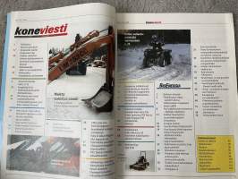 Koneviesti 2005 nr 3 - Kokeilussa Valtra C130 Tiivis paketti, Neliveto mönkkärit talviajossa, Teräketjun teroitus-välineet: Vanha konsti yhä paras, ym.