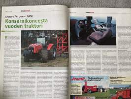Koneviesti 2005 nr 4 - Semeato TDNG 300 E -suorakylvökone Vankkaa tekoa, tasaista kylvöä, Traktorit 2005, Logbear mukaan energiapuusavotoihin, ym.