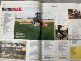 Koneviesti 2005 nr 6 - Kokeilussa MF5460 Perustraktori Ranskasta, Rehuntekoa Kalajoella: yhteistoiminnalla säästöjä, Tuhdista tuhti hakevaunu, ym.