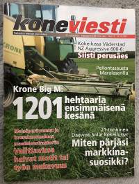 Koneviesti 2005 nr 13 - Kokeilussa Väderstad NZ Aggressive 600-6 Siisti perusäes, Pellontasausta Maralaserilla, Krone Big M: 1201 hehtaaria ensimmäisenä kesänä, ym.