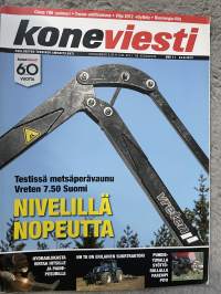 Koneviesti 2012 nr 11 - Testissä metsäperävaunu Vreten 7.50 Suomi, Hydrauliikasta virtaa hitsille ja painepesurille, NH T8 on erilainen suurtraktori, ym.