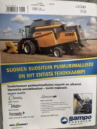 Koneviesti 2009 nr 15 - KV kokeilee, Agromic Pulse John Deere 854, KV esittelee Claas 455, Kuhn VBP 2160, McHale V 660, ym.