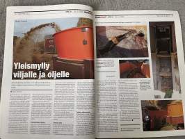 Koneviesti 2009 nr 8 - Haybuster silppuaa tehokkaasti, Erikoistelat pehmeille maille, Sauer Spotmix kuiva-ruokkija sikalaan, Sähkötyöt oikein turvallisesti, ym.