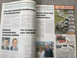 Koneviesti 2009 nr 8 - Vinkkejä vaihto-puimurin ostajalle, Kv kokeilee Husqvarnan uudet raivurit, Runsaasti varusteltu Valtra N121 kaapeli-töihin, ym.