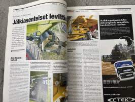 Koneviesti 2009 nr 8 - Vinkkejä vaihto-puimurin ostajalle, Kv kokeilee Husqvarnan uudet raivurit, Runsaasti varusteltu Valtra N121 kaapeli-töihin, ym.