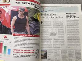 Koneviesti 2009 nr 9 - Juhannuksen erikoisnumero, Markkinoiden kolme keveintä moottorisahaa vertailussa, Kesä tuli! Huolla ilmastointi, ym.