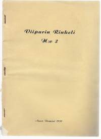 Viipurin Rinkeli 1959 nr 2 Ilmestyy Torkkelin Kilta ry:n ja Turun osaston Viipurin Pamaus juhlassa