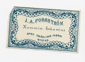 Kummin brännvin / Sprit förädlings Fabrik -   viinaetiketti