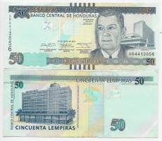 Honduras 50 Lempiras 2014  ulkomainen seteli