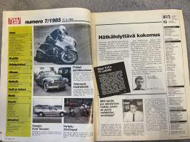 Tuulilasi 1985 nr 7 - Koeajo: Ford Scorpio, Vertailu: Minimopot, Suurvertailu: Pienet perheautot, Käytetty Volvo 240, ym.