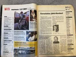 Tuulilasi 1984 nr 12 - Kestotestin loppuraportti: Peugeot 205 GR, Koeajo: Uusi nelivetoinen Subaru 1.8 GL, Vertailu: Halvat radio-ohjattavat, ym.