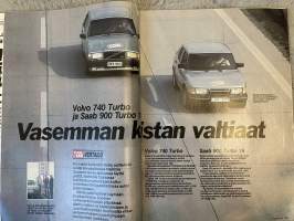 Tuulilasi 1984 nr 4 - Kestotesti 30 000 km Nissan Micra, Kuuma pari alle kaksilitraisiin: Saab 16 Turbo &amp; Volvo 740 Turbo, ym.