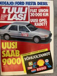 Tuulilasi 1984 nr  6 - Kestotesti: Fiat Unon 30 000 km, Uusi Opel Kadett, Uusi Saab 9000, ym.