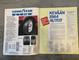 Tuulilasi 1984 nr 4B - Suuri autokuvasto, Kaikki henkilöautot, Tekniset tiedot ja hinnat, Matkailuvaunut, Kaksipyöräiset, ym.
