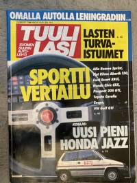 Tuulilasi 1984 nr 7 Koeajo: Uusi pieni Honda Jazz, BMW 635 CSi M, kestotesti Honda Civic ja Mazda 626, matkailuvaunu Astro 5800