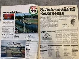 Tuulilasi 1983 nr 8 - Testi: LA-puhelimet, Sporttivertailu, mukana: Audi 80 Quattro, Datsun 280 ZX, Ford Sierra XR4 i &amp; Mazda RX-7, Uusi Ford Orion, ym.