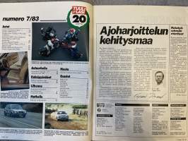 Tuulilasi 1983 nr 7 - Asenna itse: Vaihto-moottori Ladaan, Koeajo: Alfa Romeo Sprint, Kiihtyvyyskokeessa Seppo Niittymäen rallicross-Porche, ym.