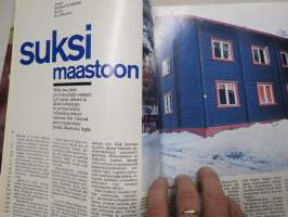 Avotakka 1972 nr 1, Takkatulet, Pirtti oli koti mm. Nivalan Heikkilä, Tulevaisuuden koti, Kerava - uusi maisemakirjasto, Hakkarainen neloset uusi koti, ym.