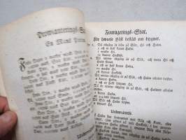 Kongl. Majestets... Nådiga Kungörelse Om Betalning för Underhåll, som lemnas Tågande Troupper, Stockholm, 1816 -asetus / määräys