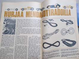 Tekniikan Maailma 1967 nr 20, Koeajot Ford A Coupe - Saab 99 - Lancia Fulvia, Ratakaaharit, Väri-TV viipyy, Pienoisautoradat, Joulukertomuksia, ym.