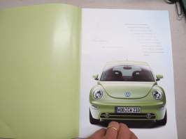 Volkswagen New Beetle 1999 -myyntiesite + erillinen tekniset tiedot -esite
