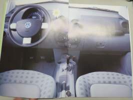 Volkswagen New Beetle 1999 -myyntiesite + erillinen tekniset tiedot -esite