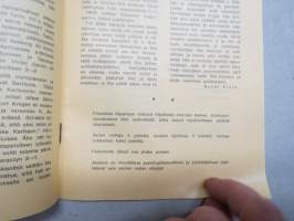 V Åke-pokaali kilpailut Turun Konserttisalissa 14.2.1971 -nyrkkeilykilpailun / tapahtuman esite / käsi-ohjelma
