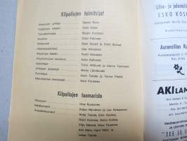 V Åke-pokaali kilpailut Turun Konserttisalissa 14.2.1971 -nyrkkeilykilpailun / tapahtuman esite / käsi-ohjelma