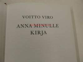 Anna minulle kirja