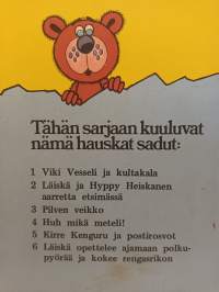 Läiskä opettelee ajamaan polkupyörää ja kokee rengasrikon