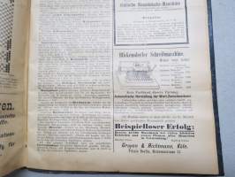 Der Tuchfabrikant - Fachschritt für die gesammte Textil-Industrie Und Textil-Maschinenbau 1899 Jahrgang-saksalainen kangas- ja kutomateollisuuden ammattilehti