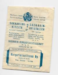 Sakkariinikiteitä 2 gr -  täysi tuotepakkaus
