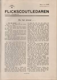 Flickscoutledaren 1939-1944
