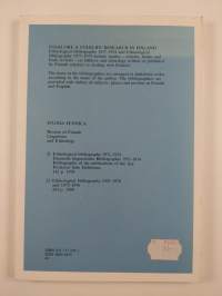 Folklore &amp; Folklife Research in Finland - Ethnological Bibliography 1927-1934 and 1977-1979