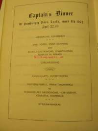Kipparijuhla Skepparfesten 4.3.1972 Ohjelma &amp; Menu Hamburger Börs
