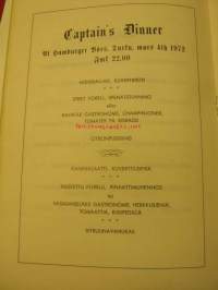 Kipparijuhla Skepparfesten 4.3.1972 Ohjelma &amp; Menu Hamburger Börs